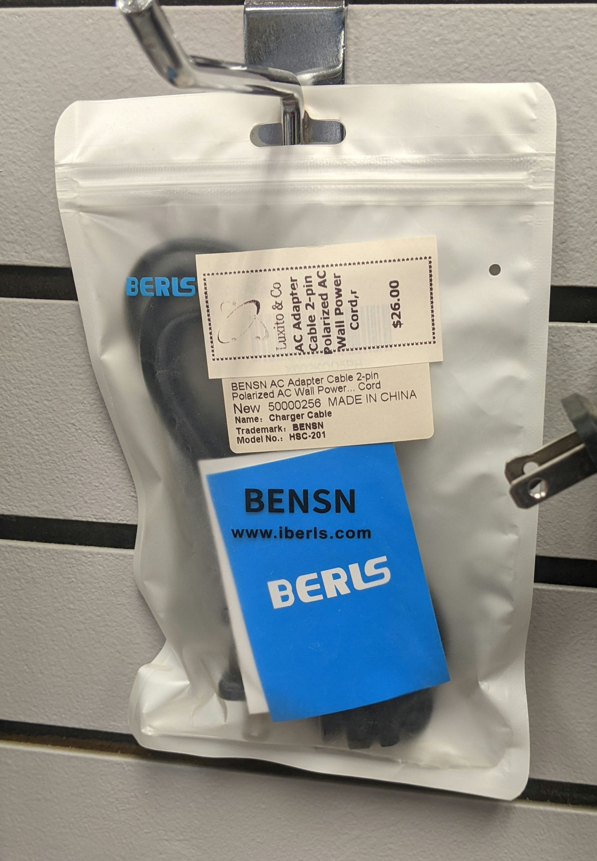 Bensn AC 2 Pin Polarized Adaptor Cable