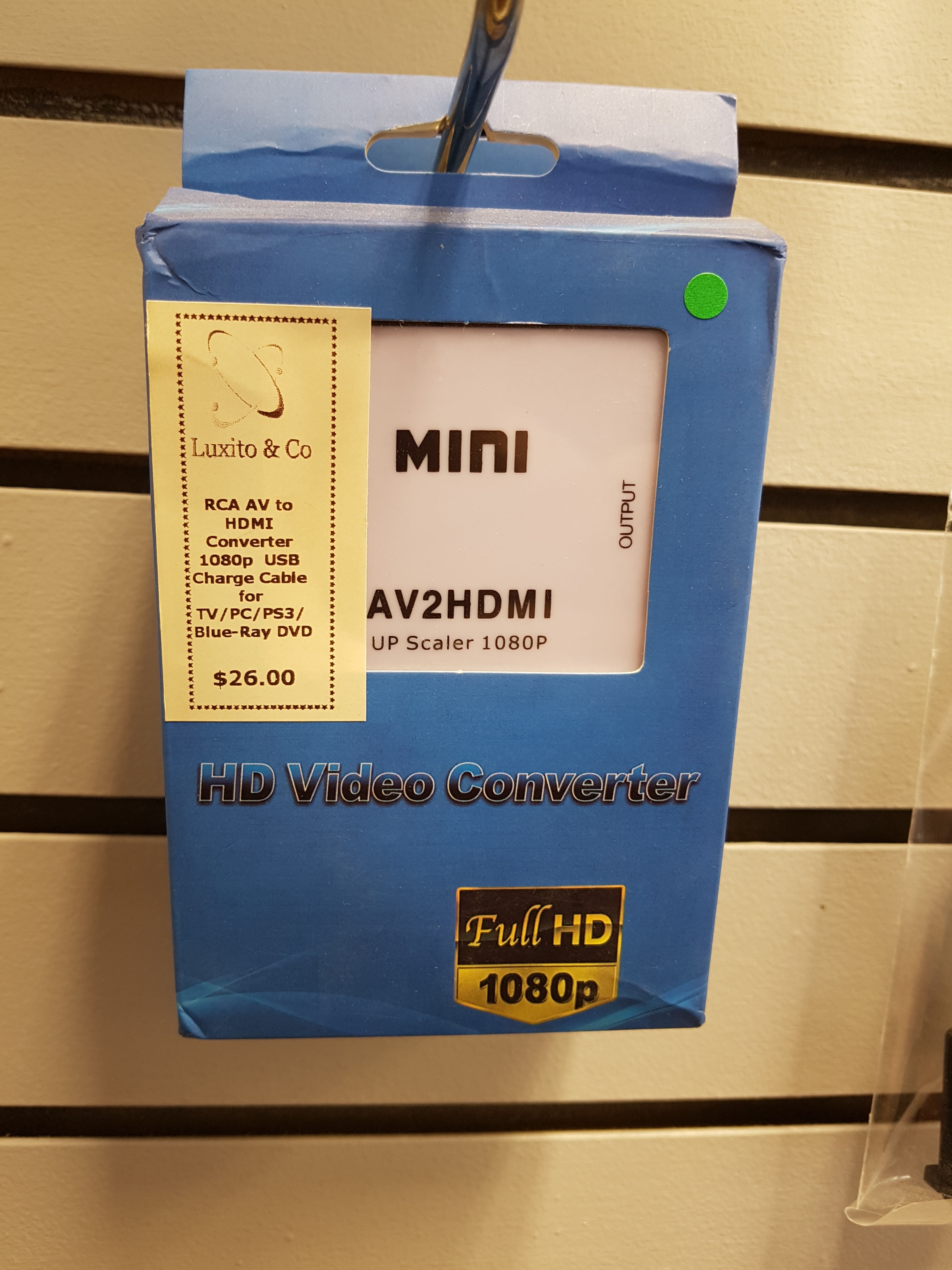 AV to HDMI, RCA to HDMI Converter Adaptor