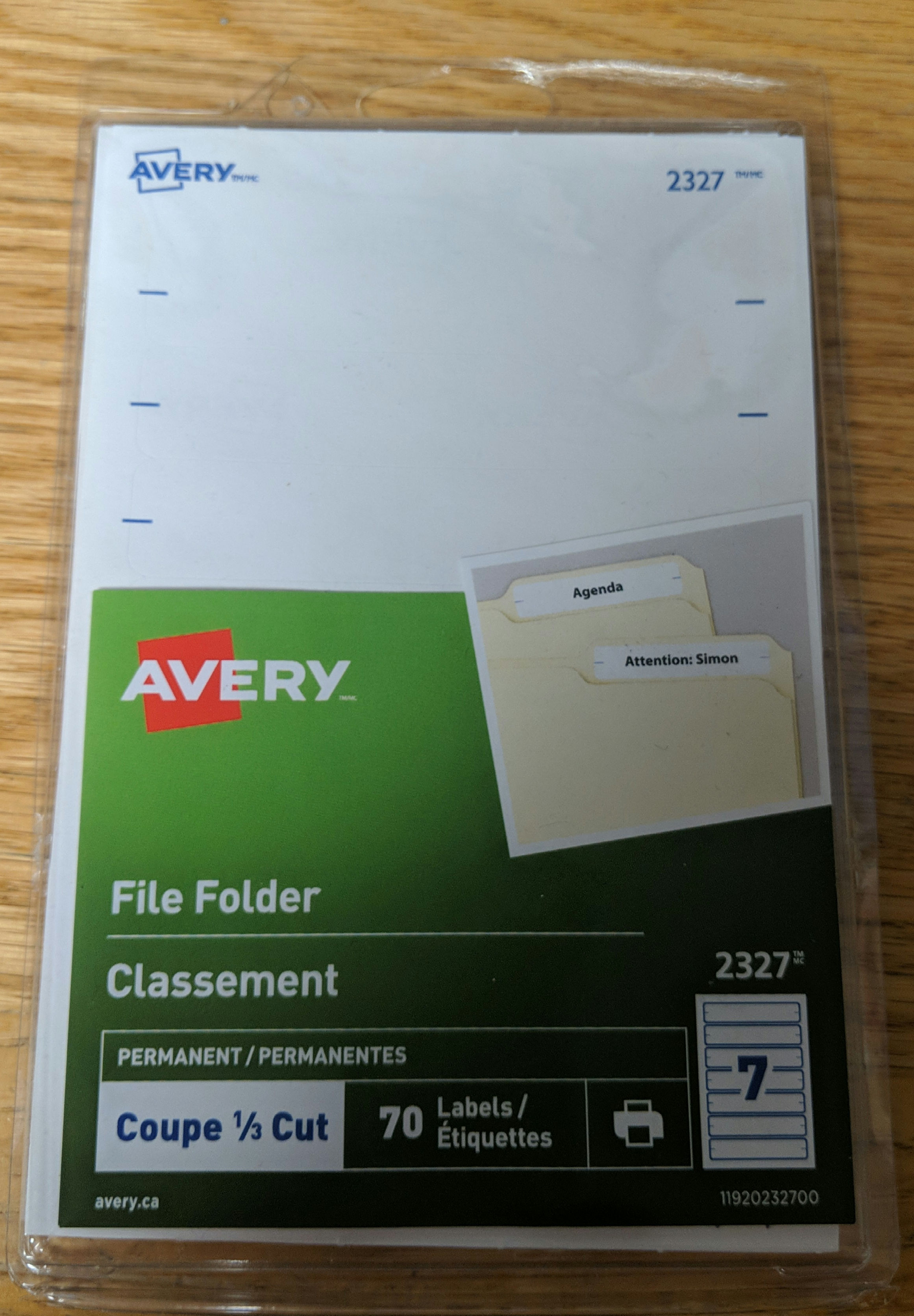 Avery File Folder Labels