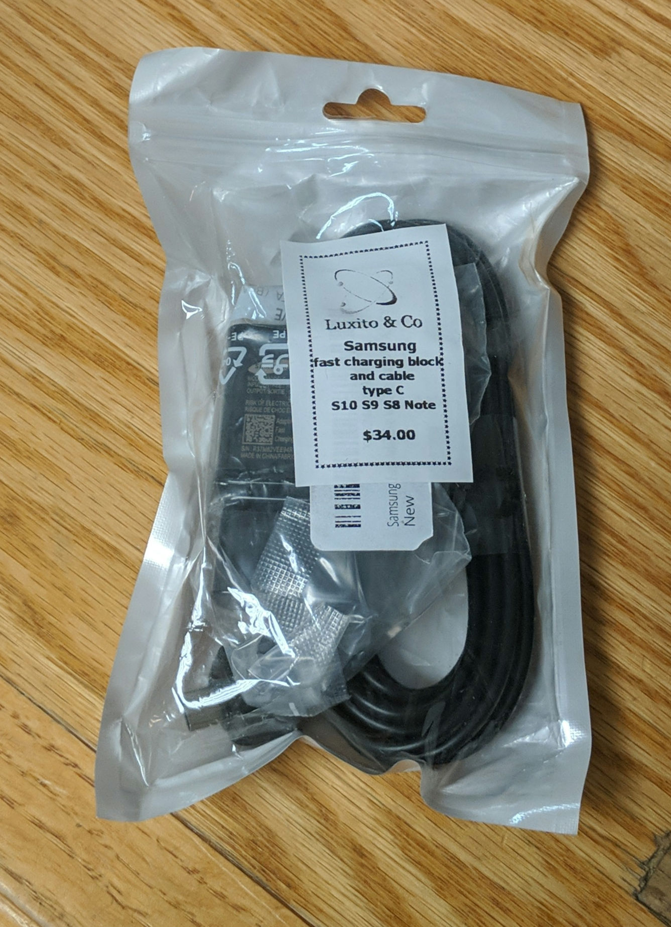 Samsung Fast Charging Block & Type C Cable