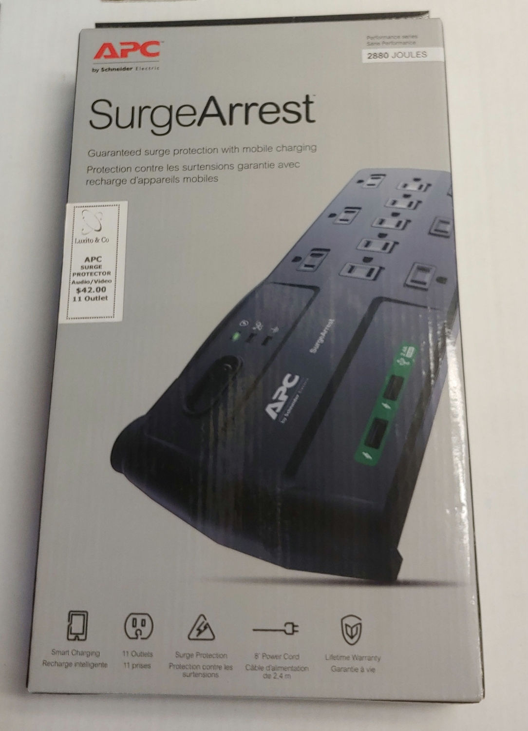 APC Surge Protector 11 Outlets 2880 Joules