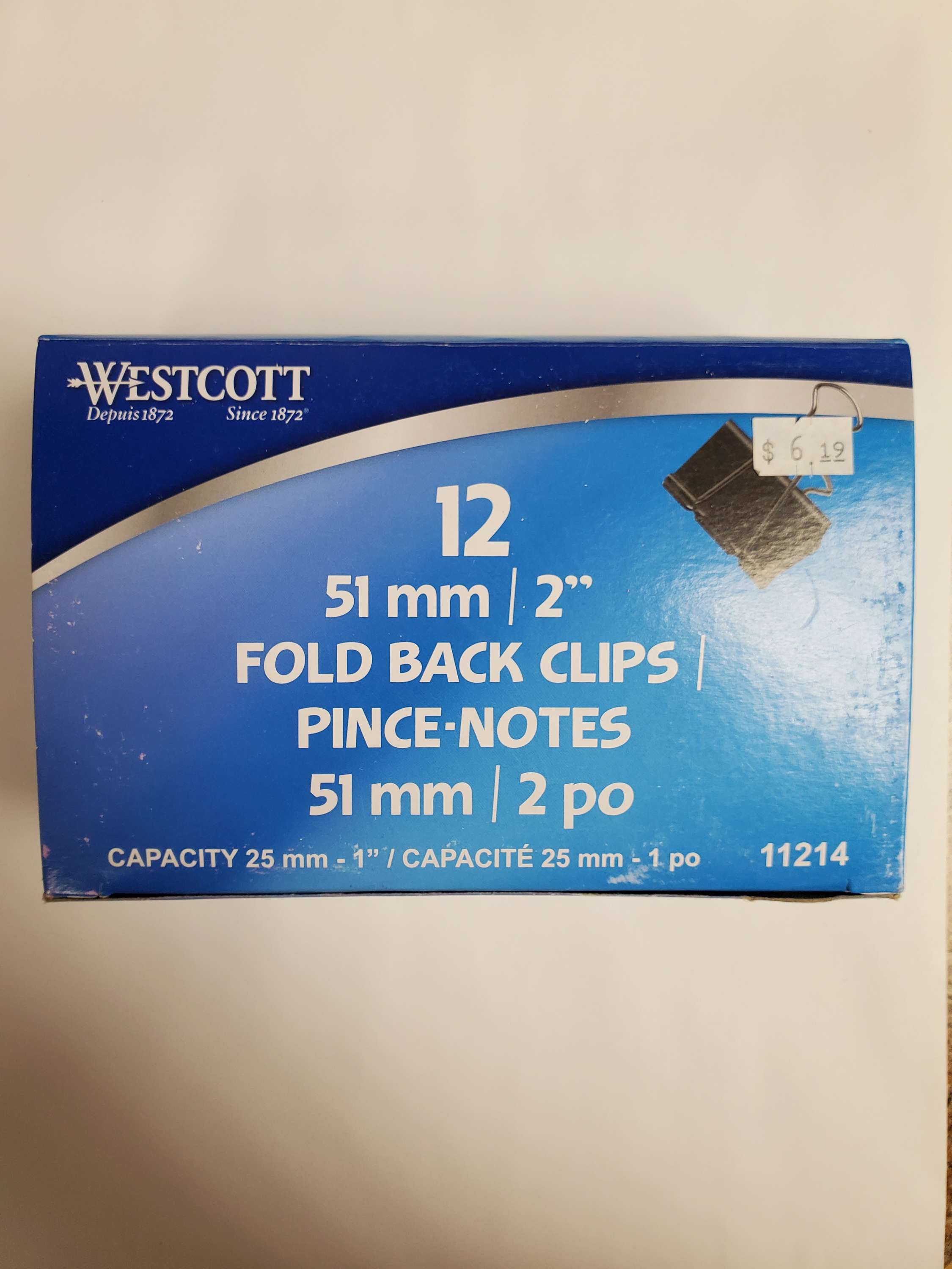 Westcott 2" Fold Back Clips