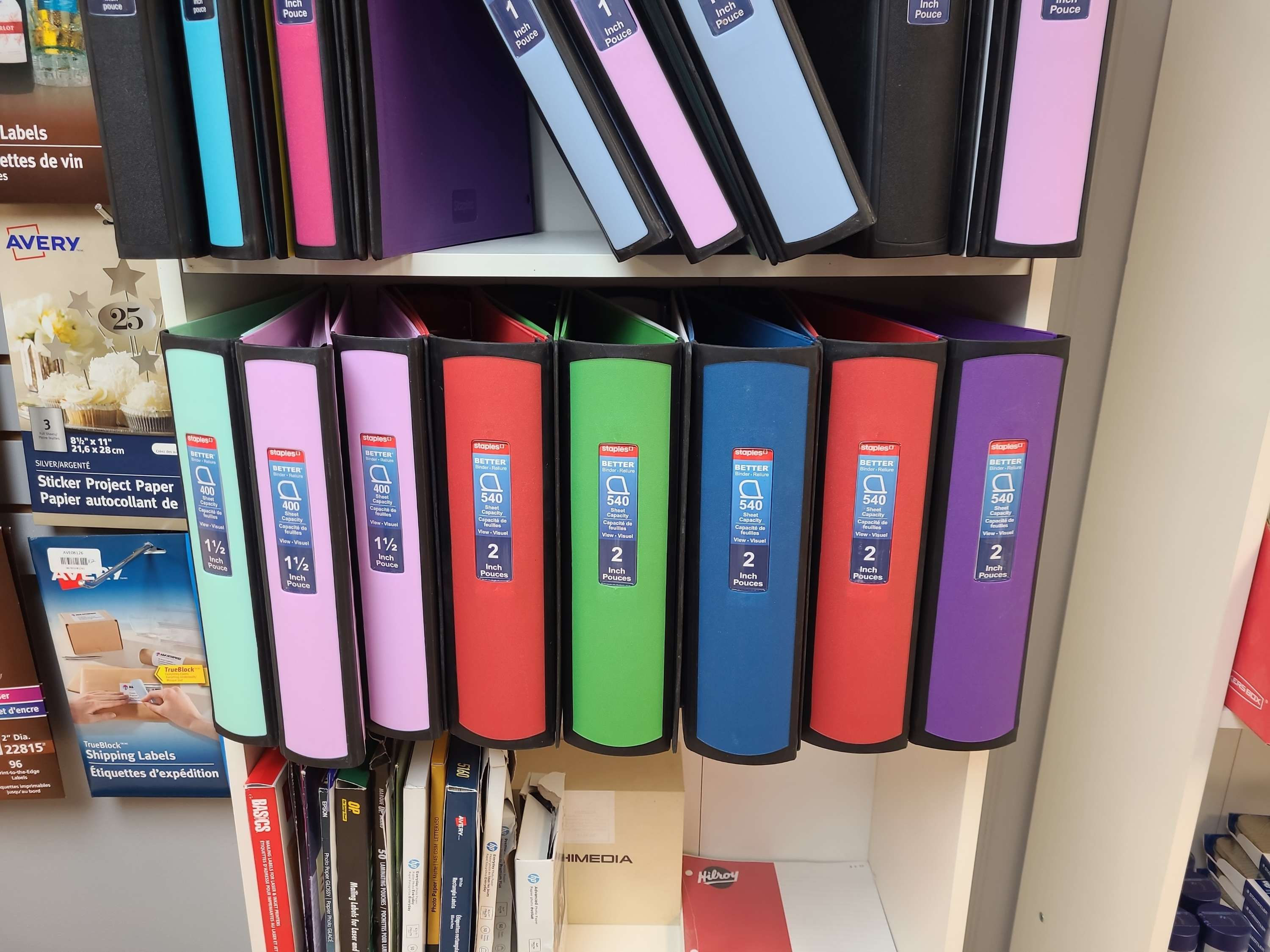 Staples better binder 540 sheet capacity 