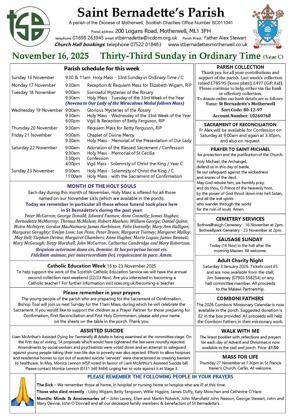 Thirty-Third Sunday in Ordinary Time Year C