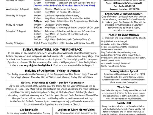 Nineteenth Sunday in Ordinary Time Year C