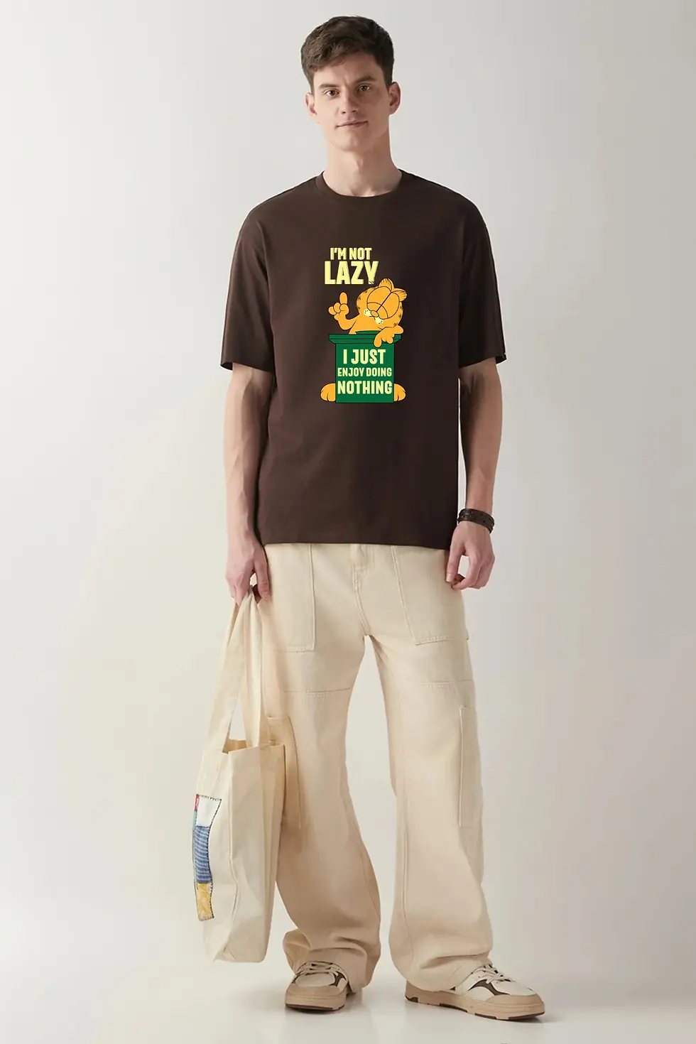 Thumbnail: I'M Not Lazy Oversize T-Shirt For Men