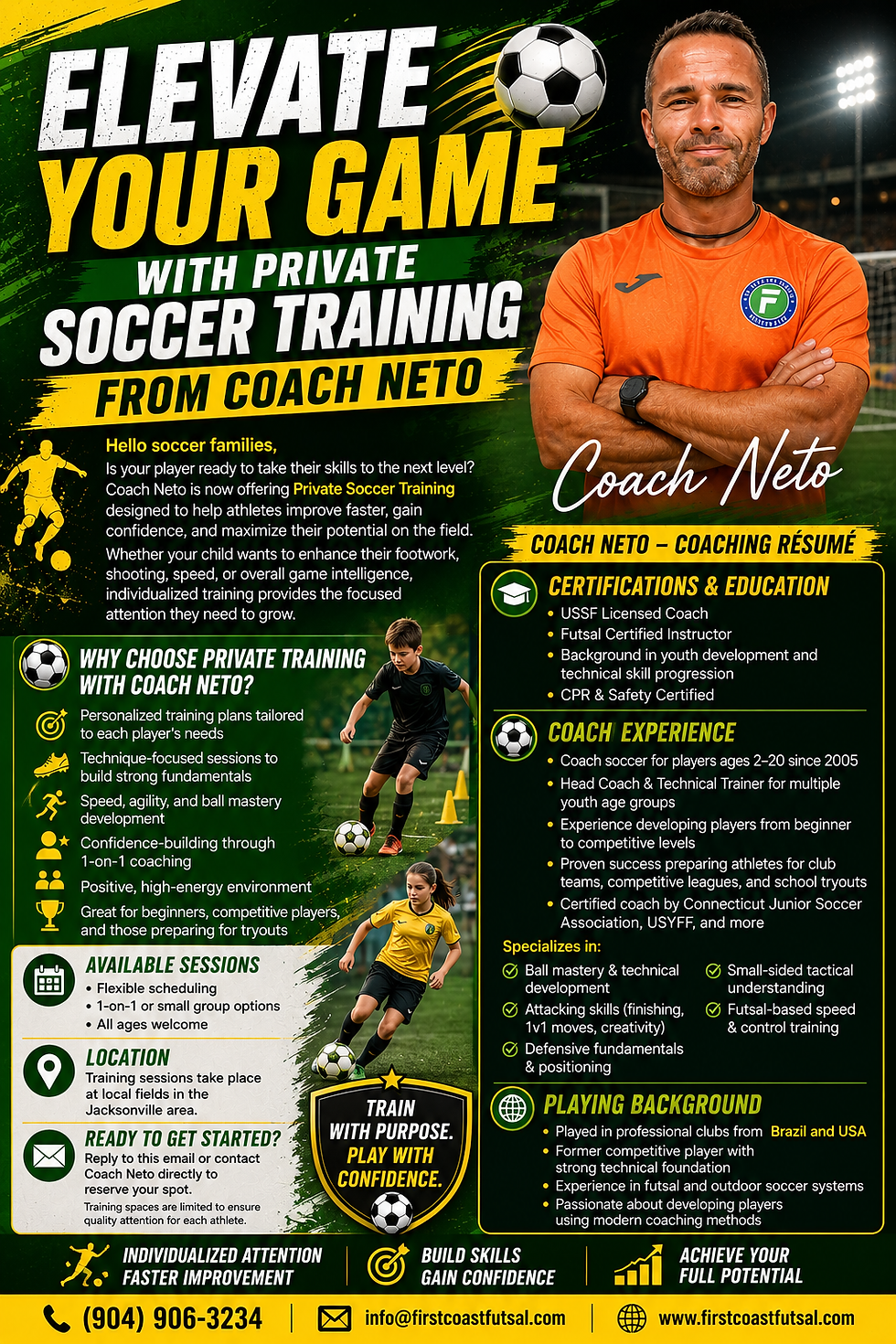 Elevate Your Game with Private Soccer Training from Coach Neto ⚽🔥