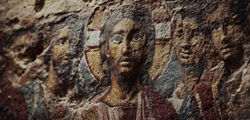 Early Ethiopian Icon of Christ and Disciples