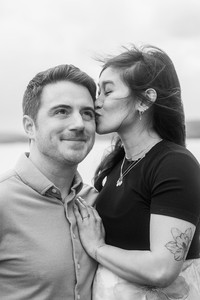 Couple at Kershaw Park Canandaigua during Finger Lakes engagement photo session