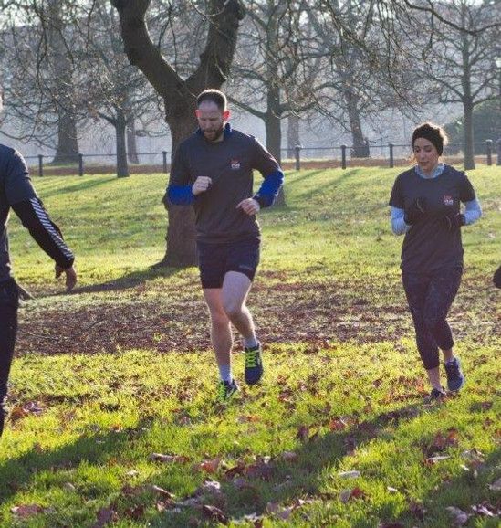 Group of people in outdoor training