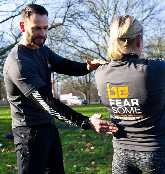 Personal outdoor training session