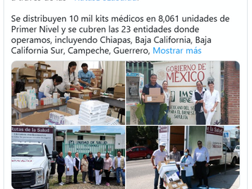 IMSS Bienestar reparte más de 10 mil kits médicos en 23 estados: prometen abasto continuo