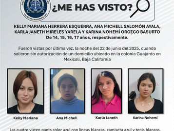 Cuatro menores escapan de albergue del DIF en Mexicali