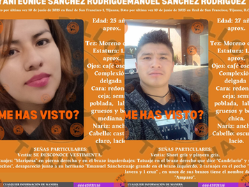 Buscan a hermanos desaparecidos en Tijuana desde el 10 de junio