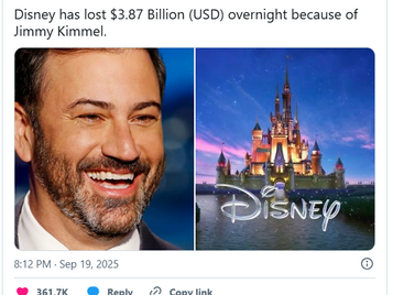Disney pierde miles de millones tras escándalo con Jimmy Kimmel y desata boicot masivo