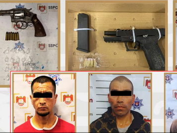 Tres hombres armados son detenidos en operativos distintos por la Policía Municipal de Tijuana