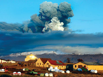 Nube volcánica cubre Islandia por falta de viento tras nueva erupción