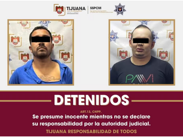 Dos detenidos por riña vial en el cruce de la 5 y 10 en Tijuana
