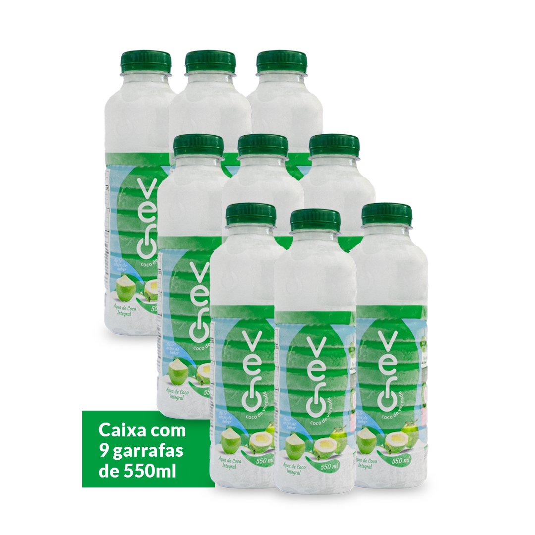 VERO COCO 550ML - PACK COM 9 GARRAFAS