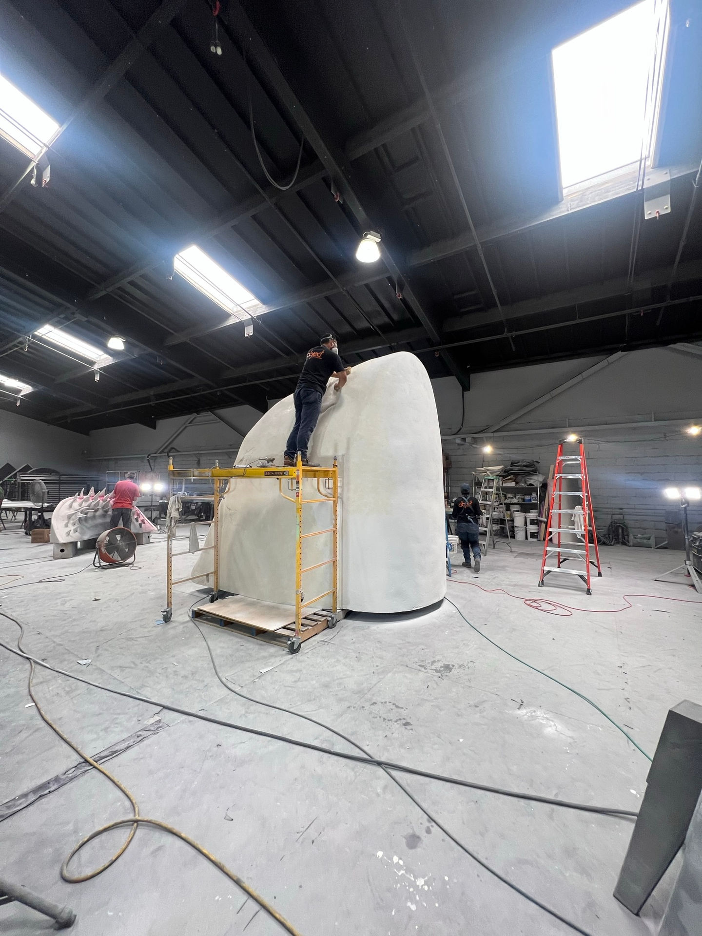 
Experiential fabrication, scenic paint, sculpting, captivating, remarkable project, expert team, menacing Meg shark, intricate scenic paint work, artistry, detailed scenic design, awe-inspiring installation, experiential masterpiece, legendary Meg, face-to-face, thrill.
