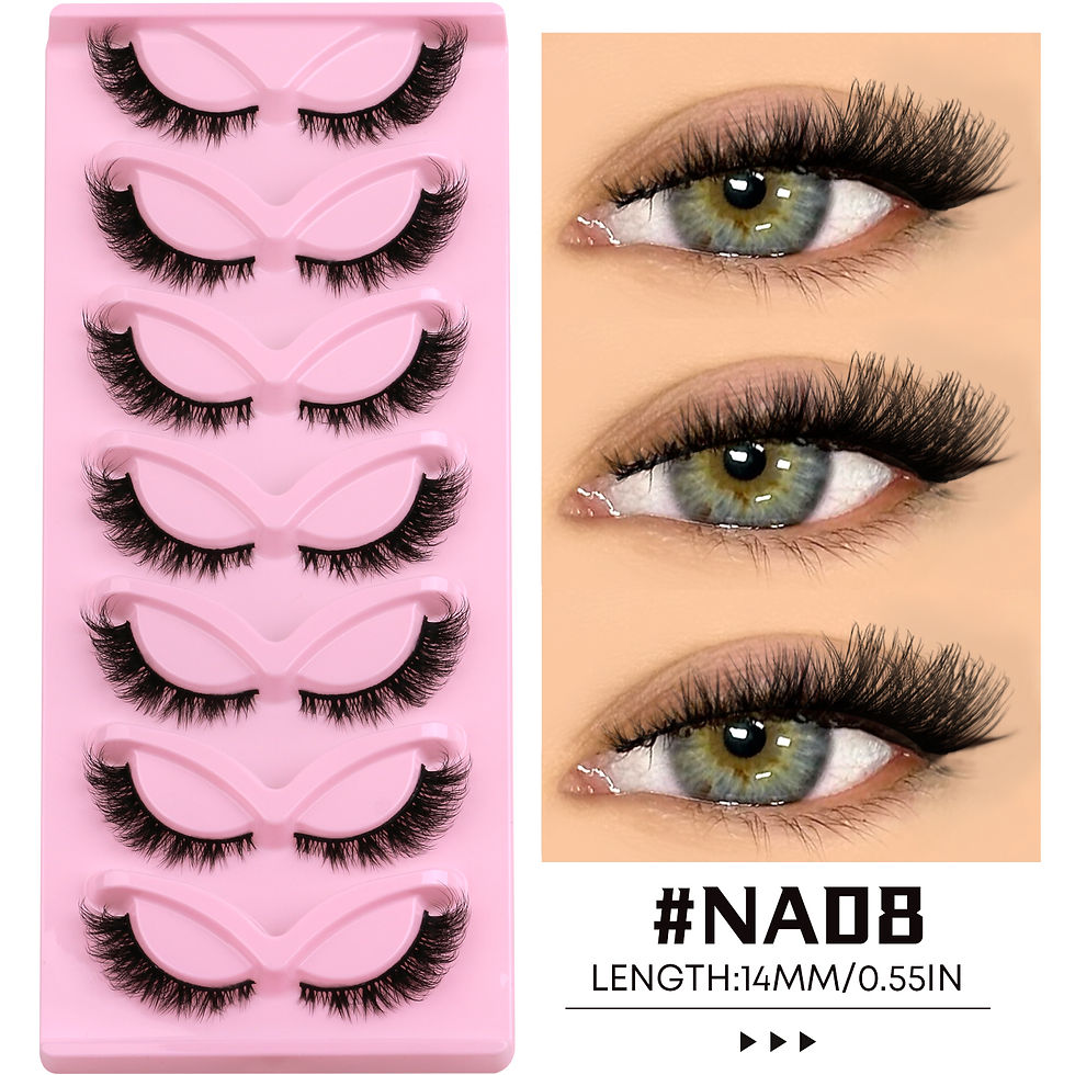 Thumbnail: Veltrinay Cat Eye Lashes Natural Fake Lashes Winged End Eye Elongated Eyelashes 