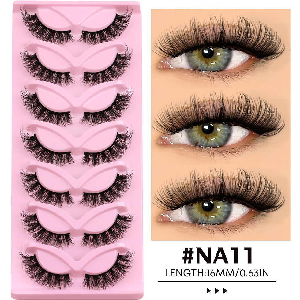 Thumbnail: Veltrinay Cat Eye Lashes Natural Fake Lashes Winged End Eye Elongated Eyelashes 