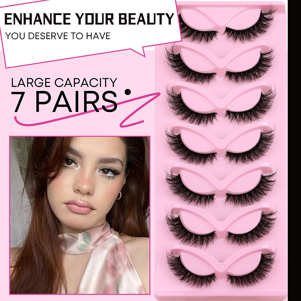 Thumbnail: Veltrinay Cat Eye Lashes Natural Fake Lashes Winged End Eye Elongated Eyelashes 