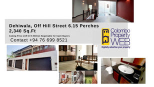 Dehiwala, Off Hill Street 4 Bed 6 Perch Super Luxury House for Sale