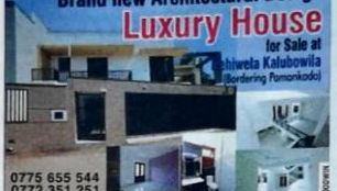 Brand New Architectural Designed House for Sale in Kalubowila, Dehiwala