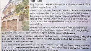 Colombo 4 Furnished 5 Bed Long Term Rental 325,000/= Suitable for Expats House Rent