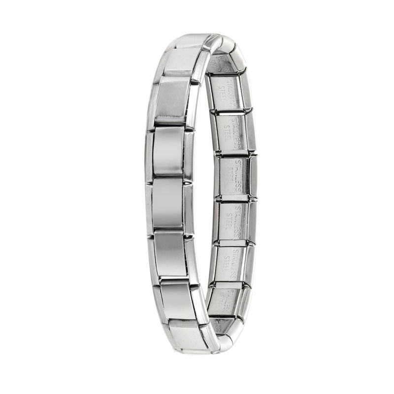 New Women's Men's Jewelry DIY 9MM Width Italian Elastic Charm Bracelet Solid Col