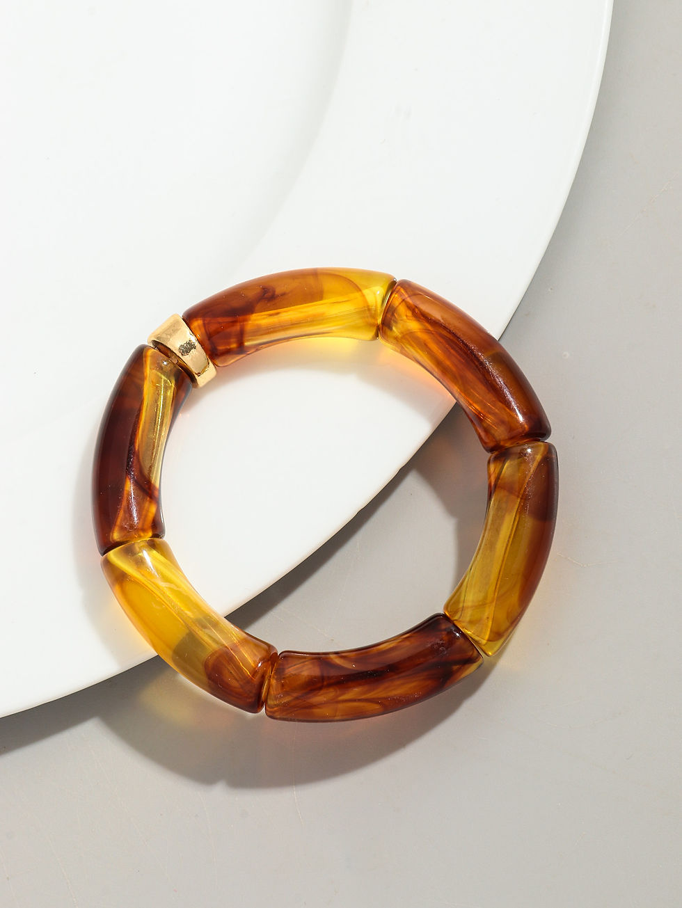 Thumbnail: Bohomia Acrylic Design Style Chunky Bamboo Stackable Bracelet for Women Boho Ela