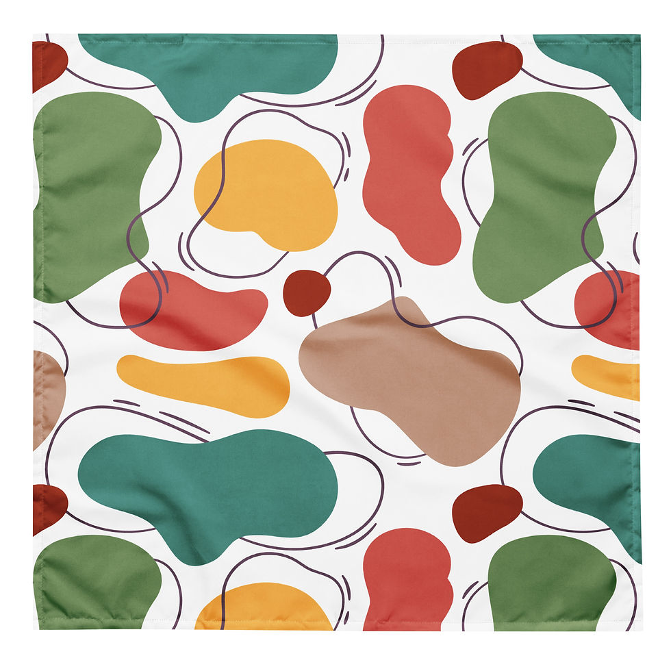 Thumbnail: All-over Print Bandana - Boho Splash
