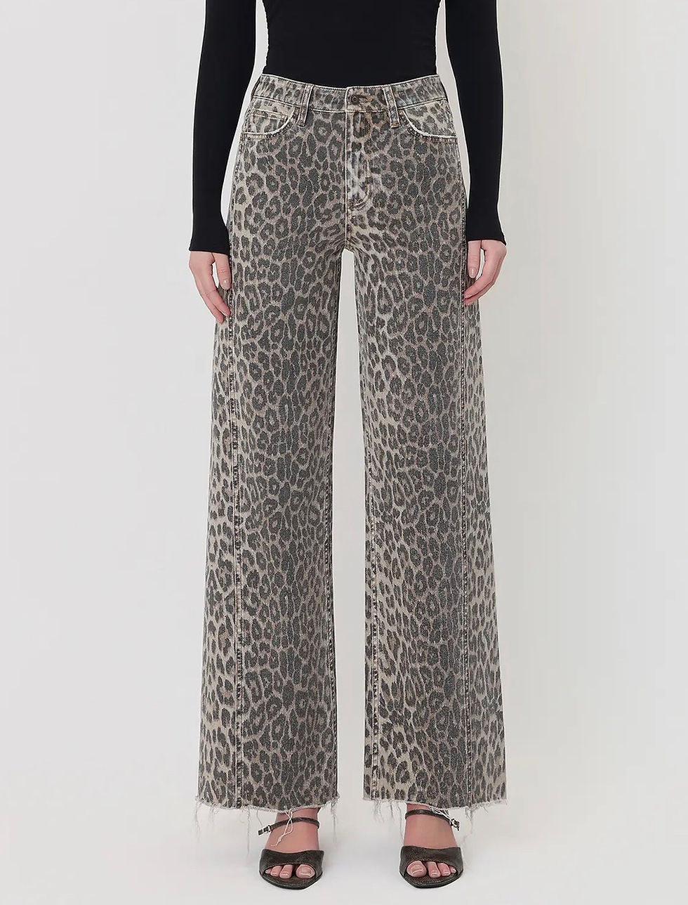 Thumbnail: The Lucy Leopard  Wide Leg Jeans