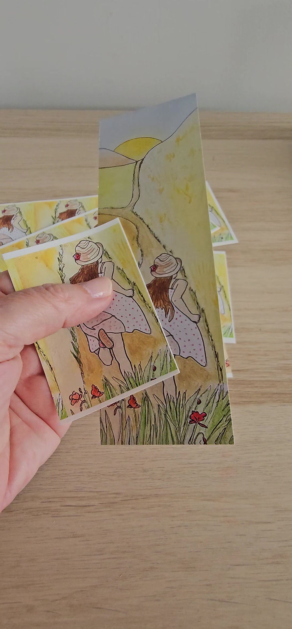 Miniature : Kit papeterie- Marque pages + Sticker "en chemin"
