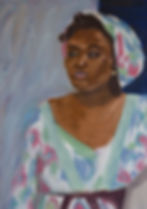 Painting Ghanaian Woman In Costume 2