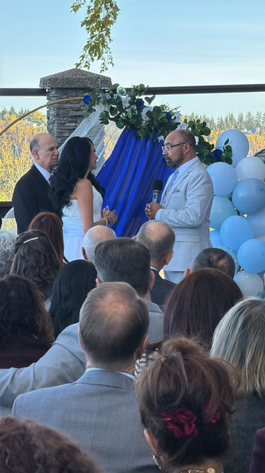 Microphones for wedding ceremony in Edmonton