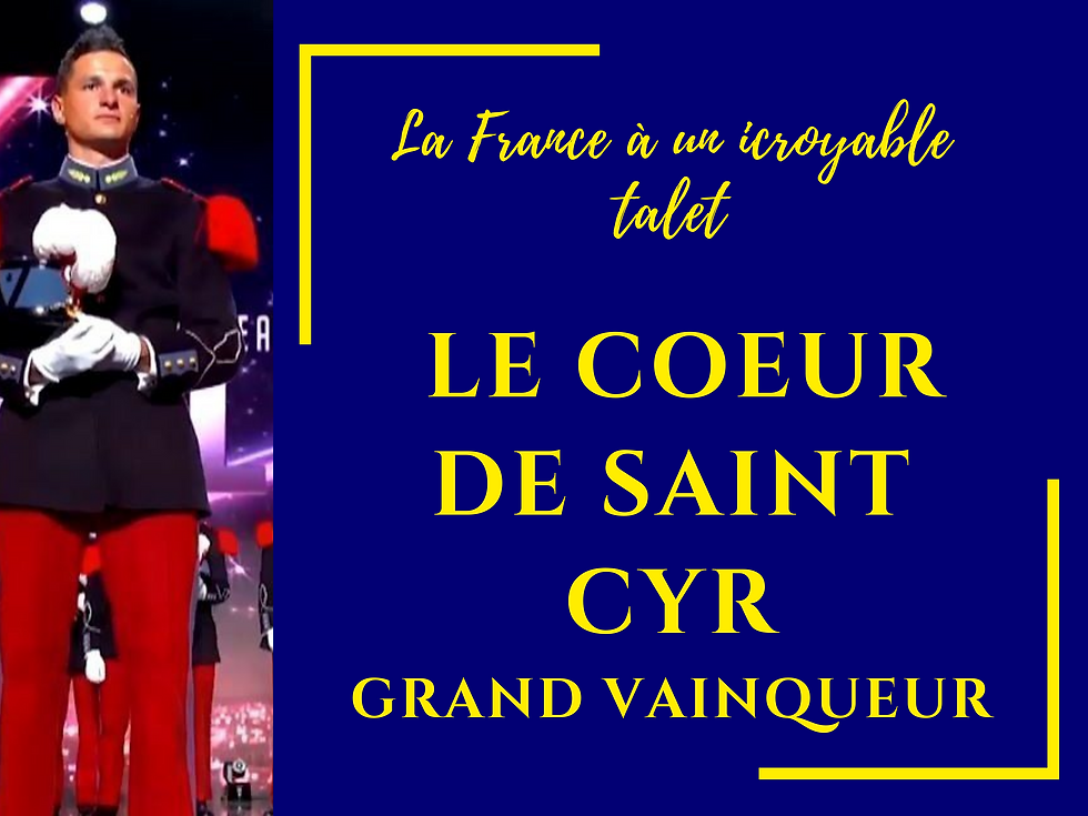 Saint Cyr: Vainqueur de "la France à un incroyable tallent"!!!