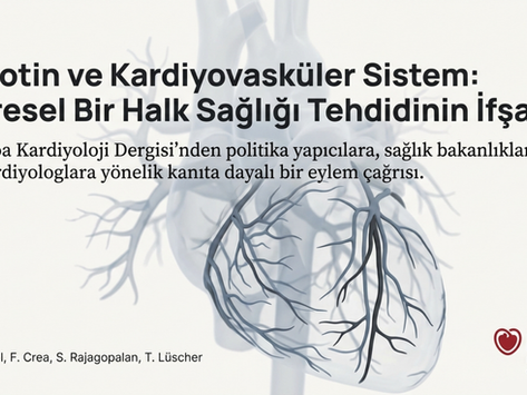 Avrupa Kardiyoloji Derneği, elektronik sigaralar ve nikotin ürünleri hakkında önemli bir döküman yayınladı. Bu dökümanın özetini sizin için hazırladım