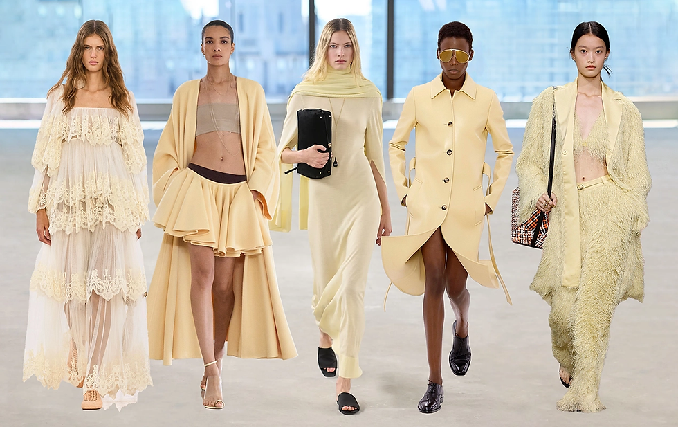 Butter yellow fashion edit