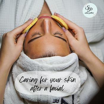 A woman getting a professional facial