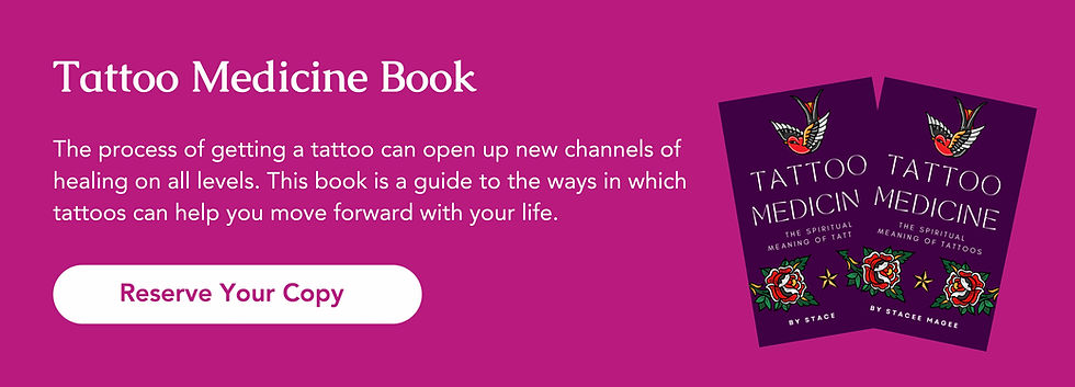 Images of the book Tattoo medicine by stacee magee medical intuitive