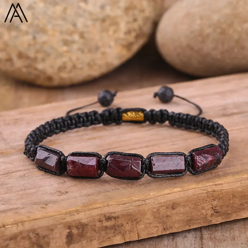 Thumbnail: RadiantGuard: Natural Black Tourmaline EMF Shield Bracelet
