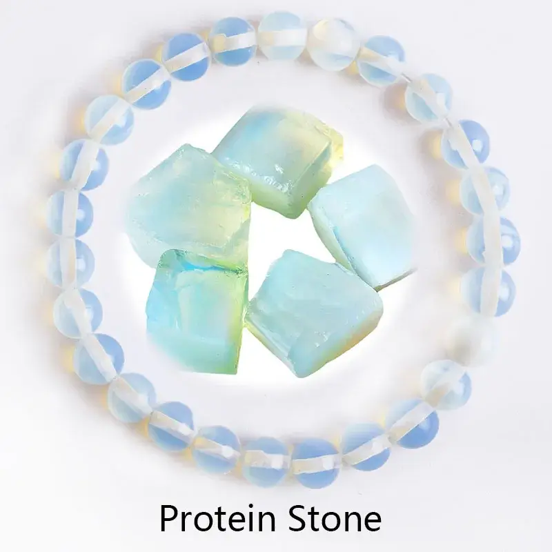 Thumbnail: Natural Flower Green Gemstone & Tiger Eye Bracelet: Healing Energy