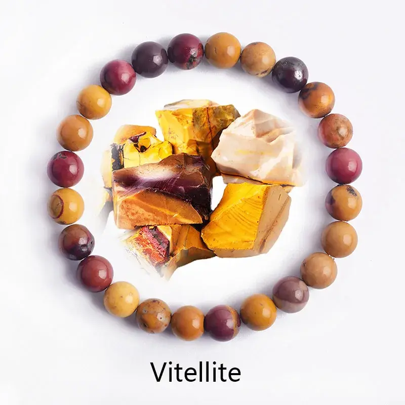 Thumbnail: Natural Flower Green Gemstone & Tiger Eye Bracelet: Healing Energy