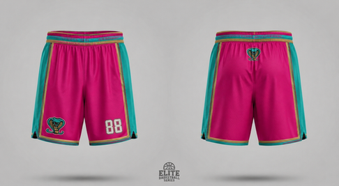 Short de basketball, fabrication Européenne, marquage par sublimation