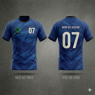 Maillot de rugby 100% sublimation, conception ultra résistante, maillot professionnel