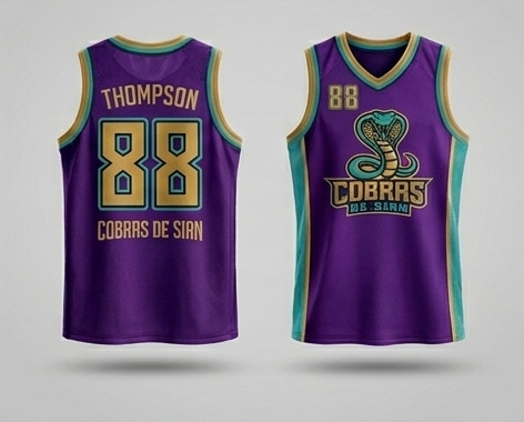 Maillot de basketball, fabrication Européenne, marquage par sublimation