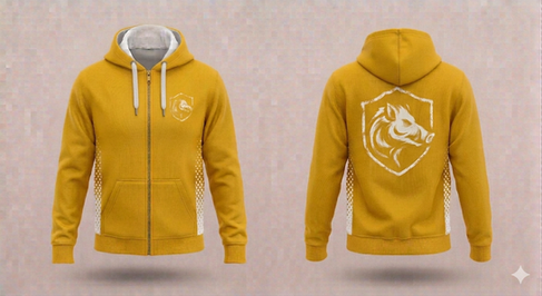 Veste à zip et capuche, fabrication Européenne, marquage par sublimation