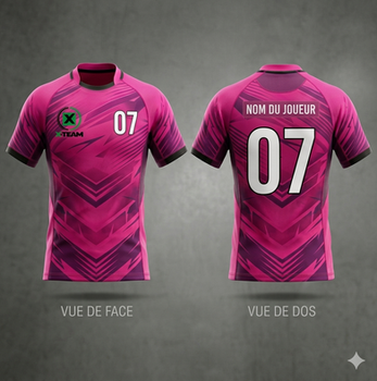 Maillot de rugby 100% sublimation, conception ultra résistante, maillot professionnel